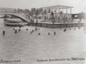 Georg Fritz, No. 107 School Children at Boat Dock in Saipan1905 